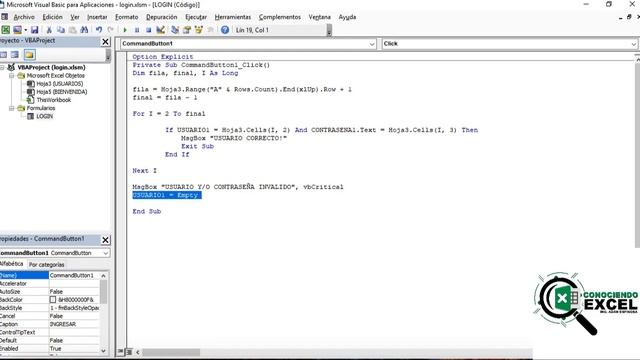 COMO CREAR UN LOGIN EN EXCEL VBA 100% FACIL ✅? |CONOCIENDO EXCEL смотреть онлайн