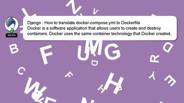 Django : How to translate docker-compose.yml to Dockerfile смотреть онлайн