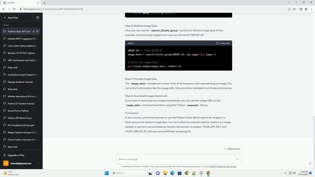 python flickr api for group search and get image data set смотреть онлайн