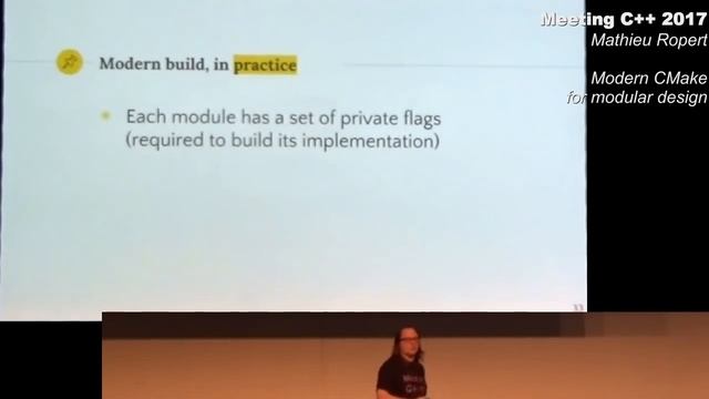 Modern CMake for modular design - Mathieu Ropert - Meeting C++ 2017 смотреть онлайн