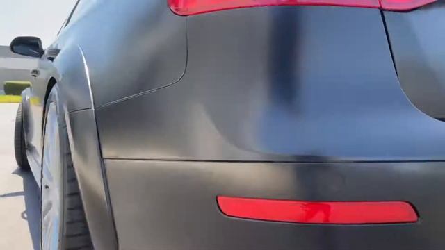 Full Satin Black Audi Allroad Vinyl Car Wrap Color Change смотреть онлайн