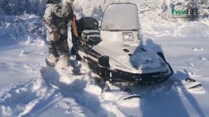 Охота в Якутии,на снегоходе за оленем!