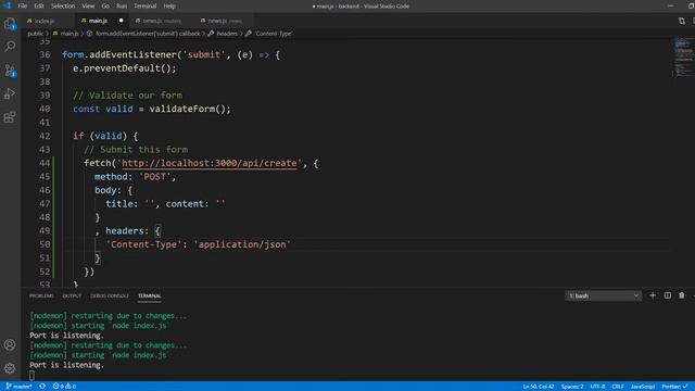 Submitting HTML Form with File Input to Node JS || Full Stack App #4 смотреть онлайн