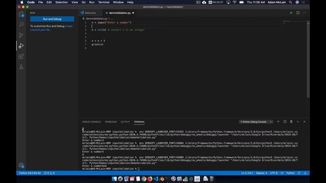 Input Validation with Python смотреть онлайн