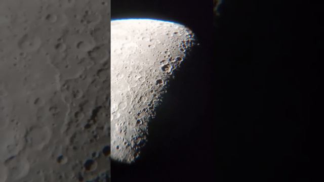 Луна в телескоп Meade Polaris 114/900 EQ2 Окуляр 4мм 225 крат. Съёмка на телефон смотреть онлайн
