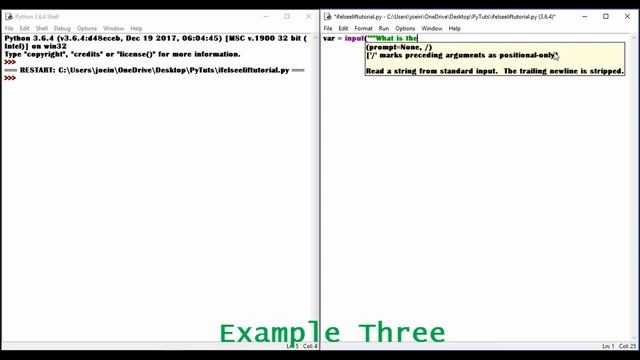 Python Tutorial 2 - If, Else, Elif and Inputs смотреть онлайн