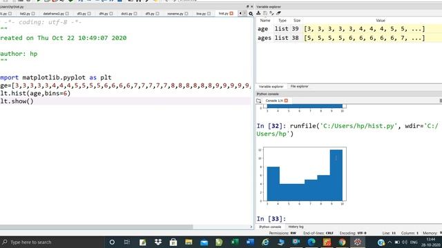 IP#Histrogram with Pyplot смотреть онлайн