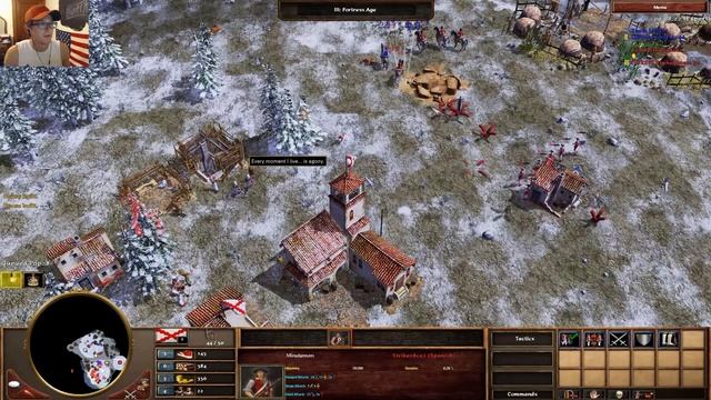 Spanish FAST FORTRESS!! | Strategy School | Age of Empires III смотреть онлайн