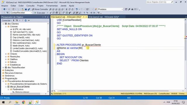 Introdução a Stored Procedure com SQL Server. SSMS Management Studio смотреть онлайн
