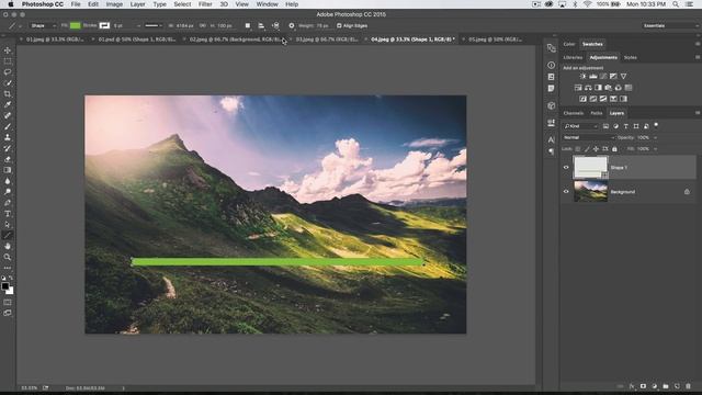 Rather Boring Line & Custom Shape Tools - Photoshop CC смотреть онлайн