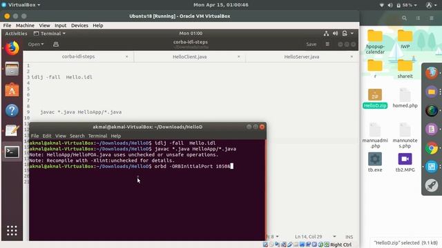 CORBA Implementation in Java | CORBA IDL | CORBA Java Part 2 смотреть онлайн