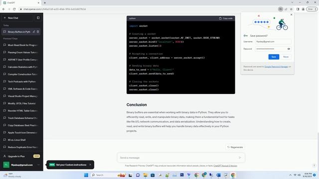 Binary buffer in Python смотреть онлайн