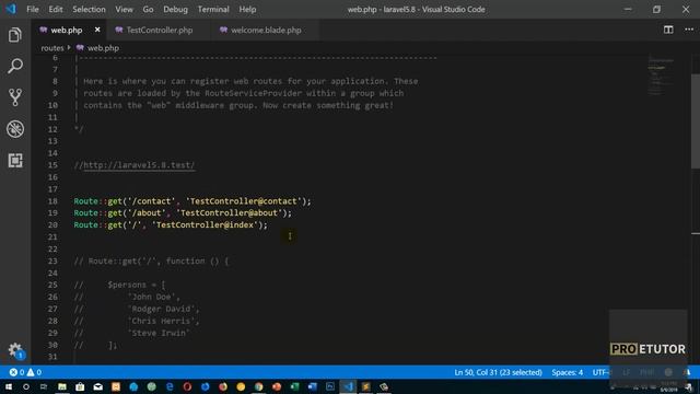 Lesson 5 Laravel for Beginners: Controllers in Urdu/Hindi смотреть онлайн