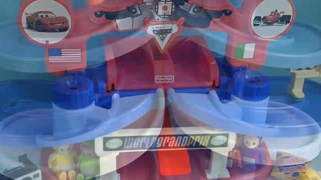 MICRO MINI Rainbow Race DISNEY CARS Ramp Game with TELETUBBIES TOYS! смотреть онлайн