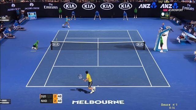 Tennis Elbow 2013 - Novak Djokovic vs Rafael Nadal - PC Gameplay смотреть онлайн