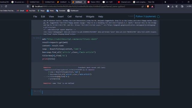 Web scraping using python with BeautifulSoup4 in hindi #lecture 2 смотреть онлайн