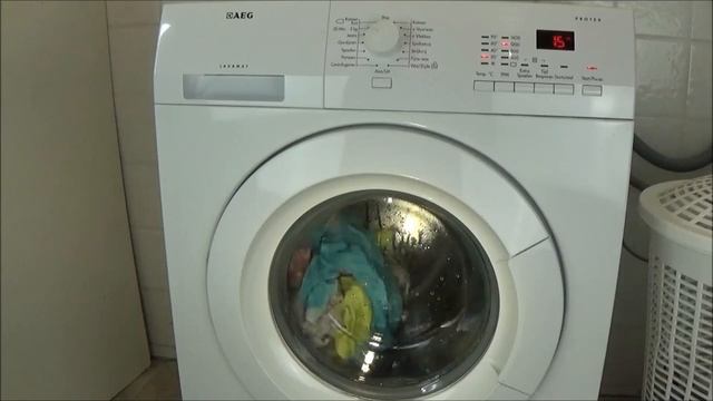 AEG Lavamat Protex L72475FL Washing machine, 20 min - 3 kg program, Quick wash - test example #191 смотреть онлайн