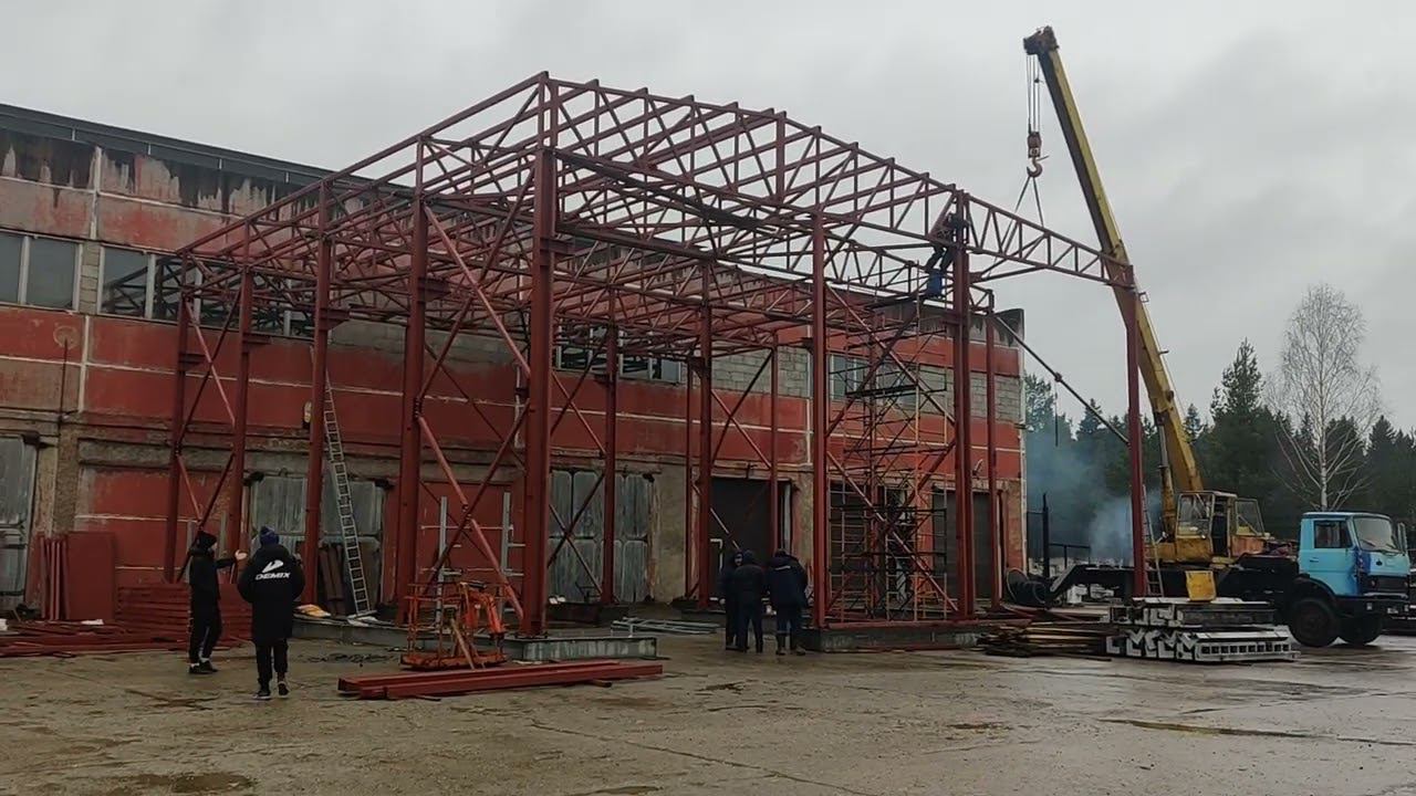 Монтаж здания под производство смотреть онлайн