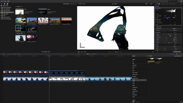 Make DOUBLE EXPOSURE Videos in Final Cut Pro смотреть онлайн