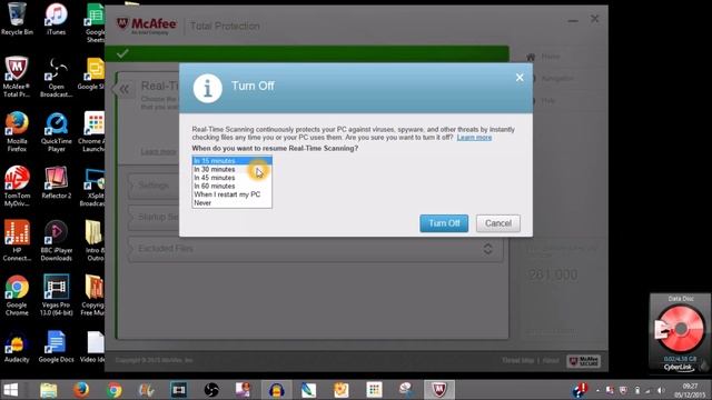 How To Temporarily Turn Off McAfee Protection (Late 2015) смотреть онлайн