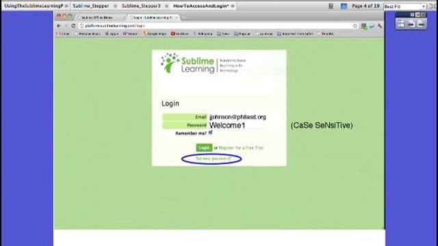 Login to Sublime Learning Portal смотреть онлайн
