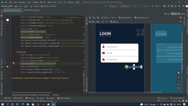 Modern Login Screen Constraintlayout in Android Studio XML |TheAndroidMan смотреть онлайн