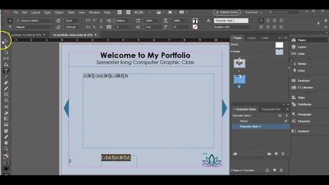 Indesign portfolio 2 смотреть онлайн