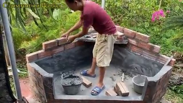 Amazing Great Garden Decorating Ideas - Making A Small Aquarium Combined With Unique 3 Floor Waterf смотреть онлайн