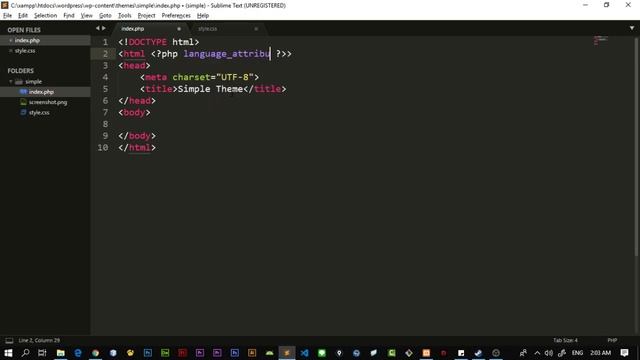 เขียนธีม WordPress ตอนที่ 3 - สร้างไฟล์ และ เขียนส่วน Head смотреть онлайн