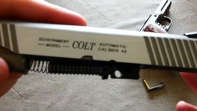 Airsoft Review #1 KWC Colt 1911 RailGun Stainless Silver Gaz Blowback Co2 KWC/CYBERGUN [FR] смотреть онлайн