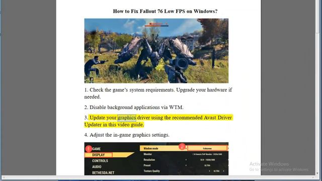 Fix Fallout 76 Low FPS on Windows смотреть онлайн