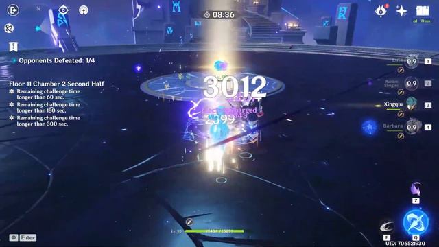 First Clear New Spiral Abyss 2 2 Floor 11 Full Stars Gesnhin Impact смотреть онлайн