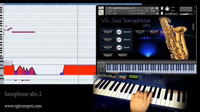 NI Kontakt VG Alto Saxophone Sample library, brass and woodwind vst, wav смотреть онлайн