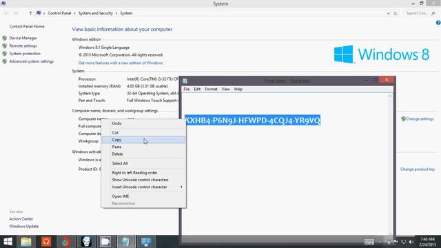 how to activate windows 8.1 single language 32 bit 100% working! смотреть онлайн