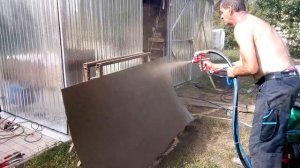 Тестируем картушный пистолет и нагнетательный бак