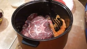 Оленина (шея на кости) тушёная / Venison (neck on the bones) stew