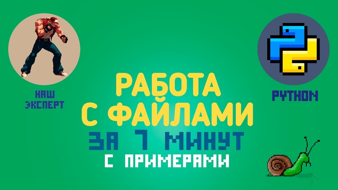 Уроки Python для начинающих. Работа с файлами и кодировки за 7 минут с примерами смотреть онлайн
