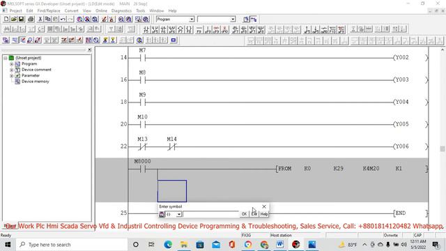 FX3U-64CCLCommunication Buffer Memory [BFM#29] Error code, [BFM#36] Unit status, Gx-Developer, Part смотреть онлайн