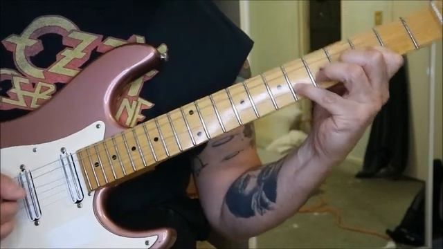 How to Play Van Halen Jump solo on guitar смотреть онлайн