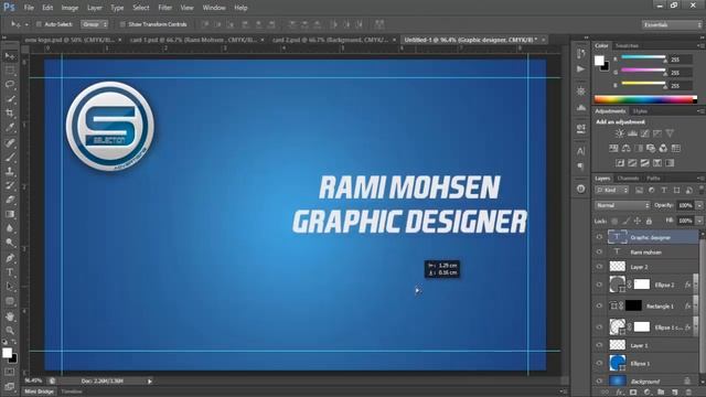 Design Business card in 10 min in photoshop смотреть онлайн