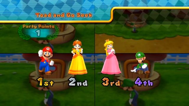 Mario Party 9 MiniGames - Mario Vs Luigi Vs Peach Vs Daisy (Master Difficulty) смотреть онлайн