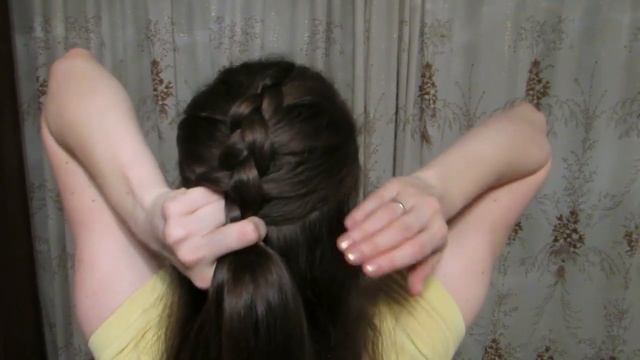 Объемная греческая коса на себе смотреть онлайн