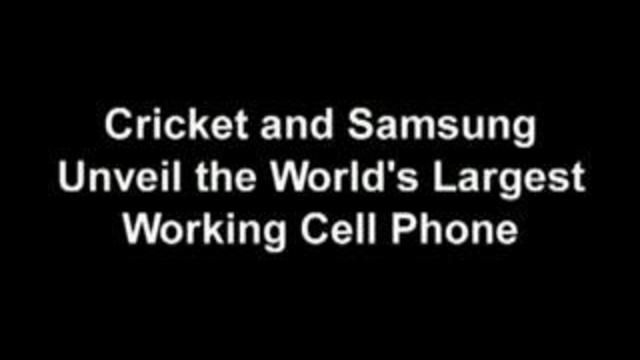 Самый Большой Телефон в мире (Samsung-Cricket) смотреть онлайн