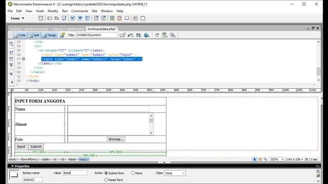 Meet 3a - Cara input data ke database dengan PHP (Pemrograman Web Dinamis) смотреть онлайн