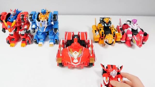 몬카트 5대 자동차 로봇 장난감 변신 놀이 5 Monkart Transformation Toys Play