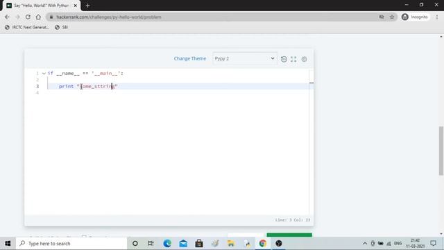 Python Problems #1: Say Hello смотреть онлайн