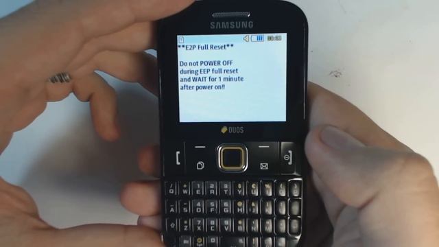 Samsung Ch@t 222 E2222 factory reset смотреть онлайн