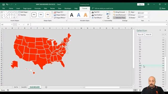 Excel Map Dashboard With VBA смотреть онлайн