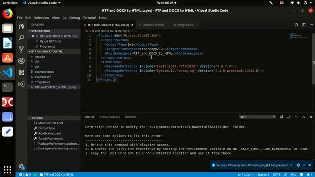 Как конвертировать RTF, DOCX в HTML с помощью Linux! смотреть онлайн
