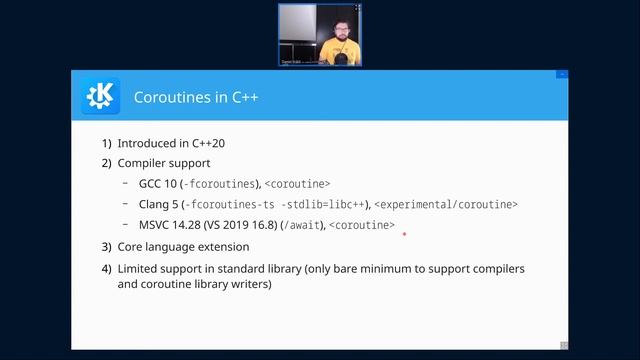 Akademy 2021 - C++ Coroutines and Qt смотреть онлайн